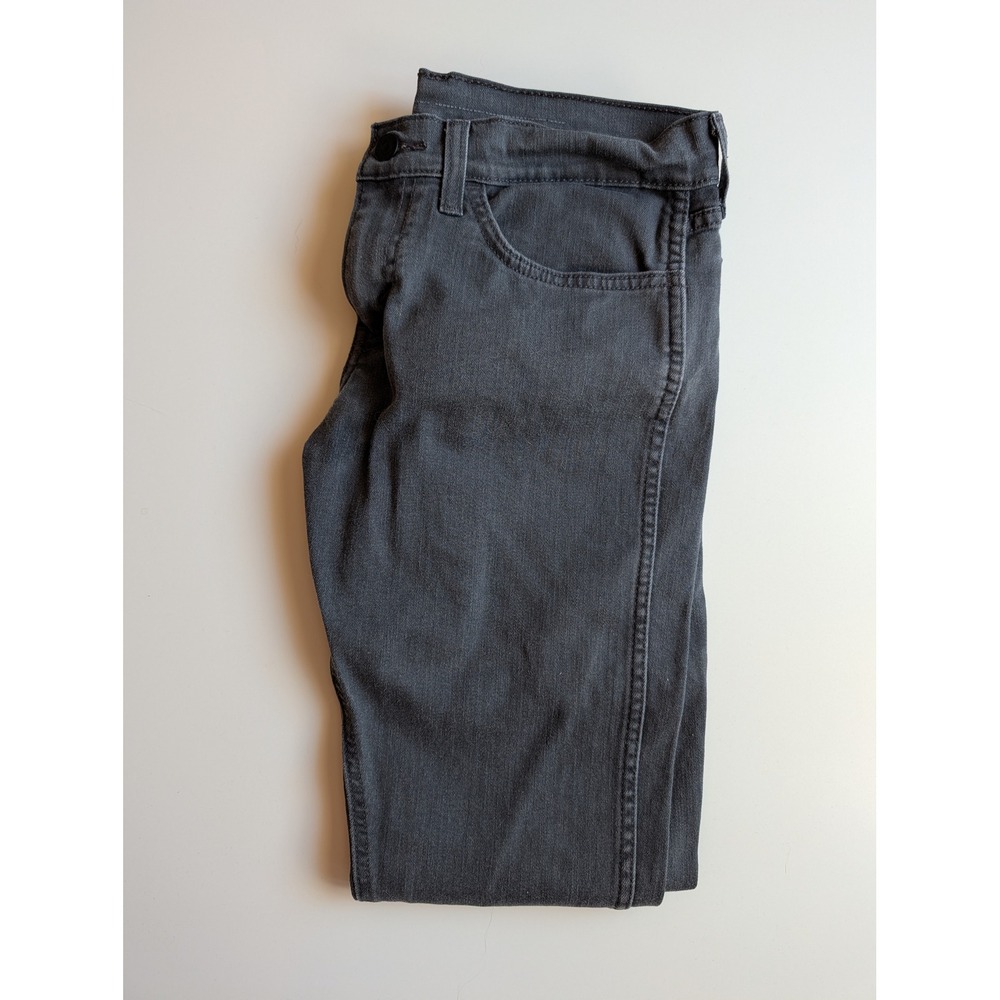 Levis Charcoal Gray Skinny Jeans Low‎ Rise Denim Pants Size 30 w/29" inseam